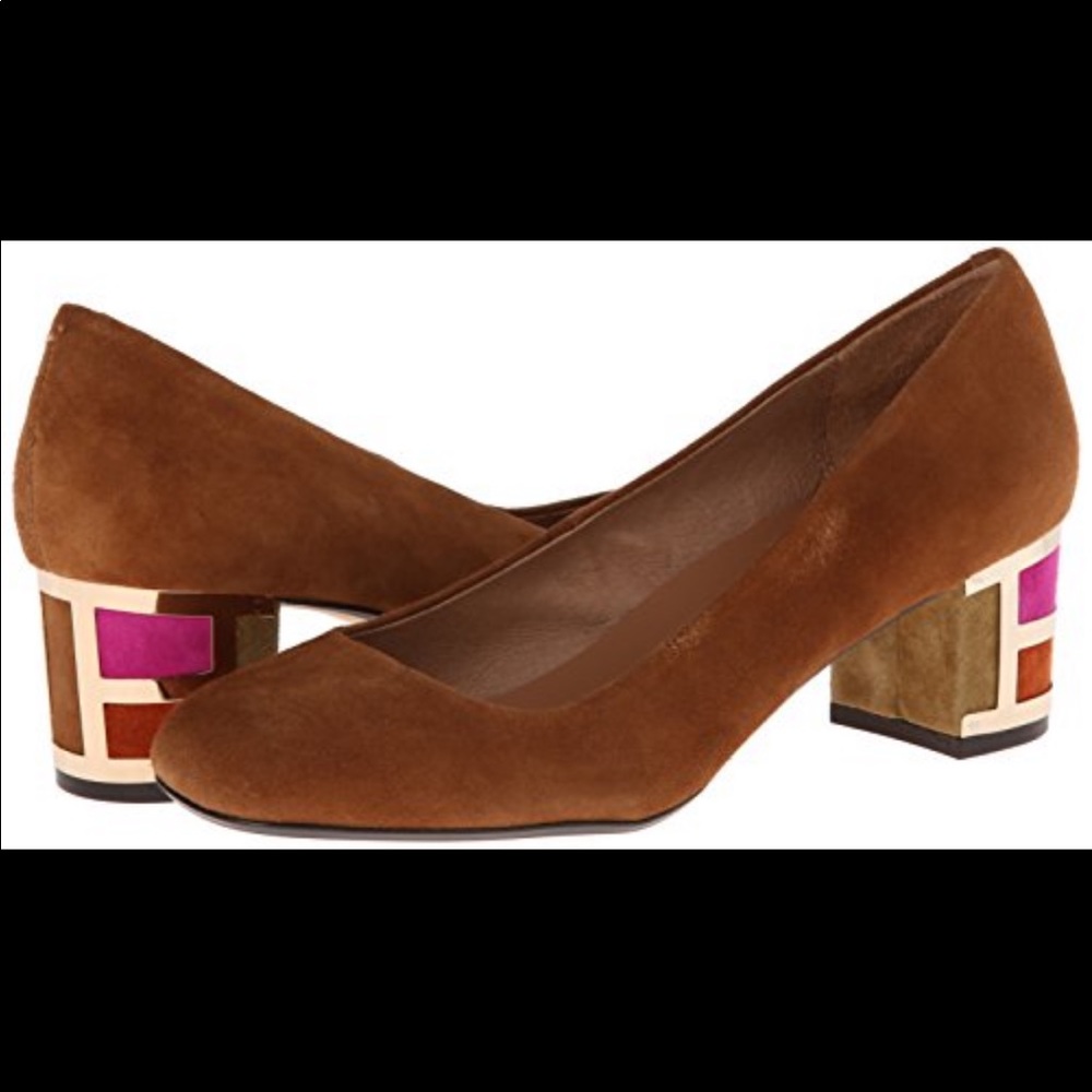 Nina Suede block heels - Picture 2 of 9